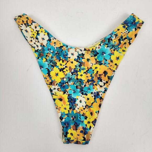 L*Space Cabana Bikini Bitsy Bottom in Yellow Floral Size XS NWT - Picture 3 of 5